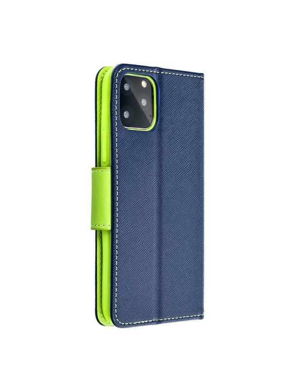 Kabura FANCY Book do SAMSUNG S24 Plus granatowo limonkowy