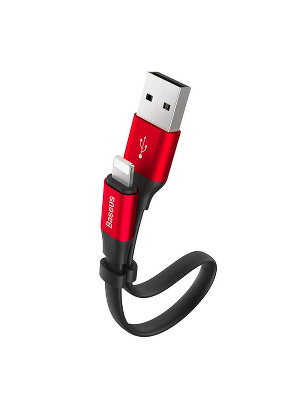 BASEUS kabel USB A do Lightning 2A Nimble CALMBJ-B91 0,23 m czarno czerwony