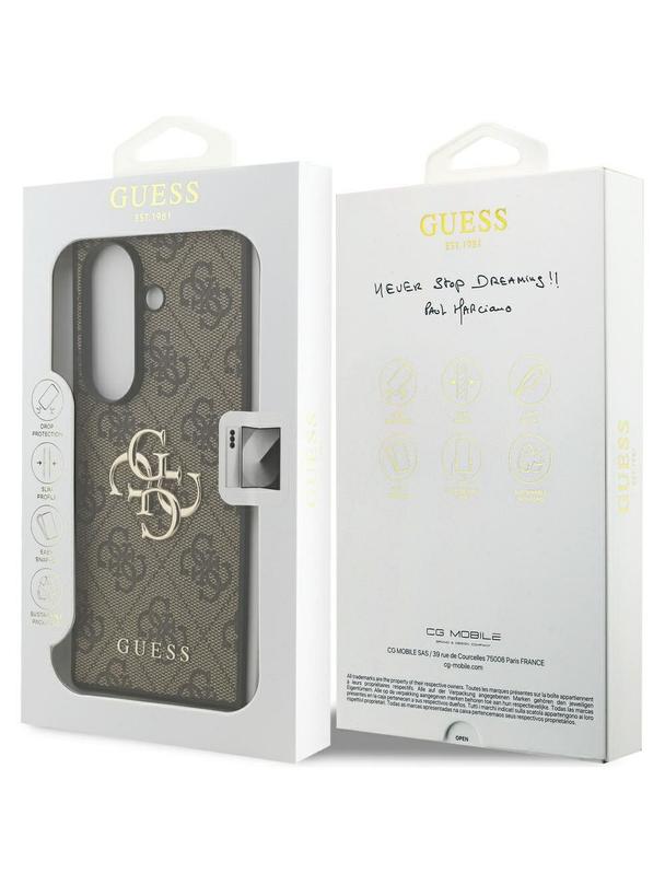 GUESS futerał do SAMSUNG Z Fold7 GUHCZFD74GMGBR (4G PU Big Logo) brązowy