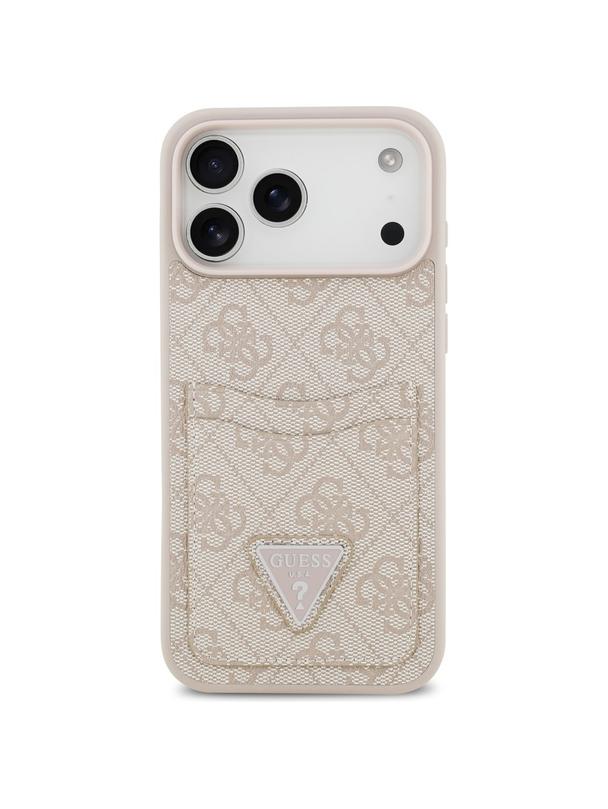 GUESS futerał do IPHONE 17 Pro Max GUHCP17XP4TPP (4G Double Card Triangle) różowy
