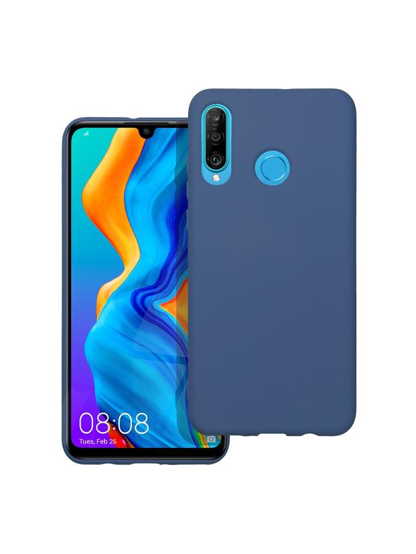Futerał SILICONE do HUAWEI P30 Lite niebieski