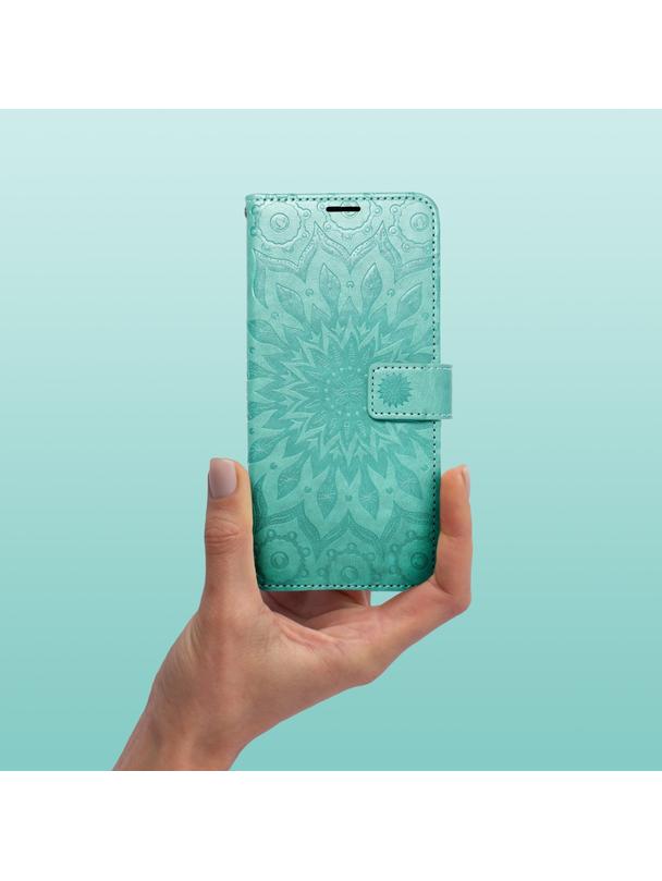 Kabura MEZZO Book do SAMSUNG A54 5G mandala zielony