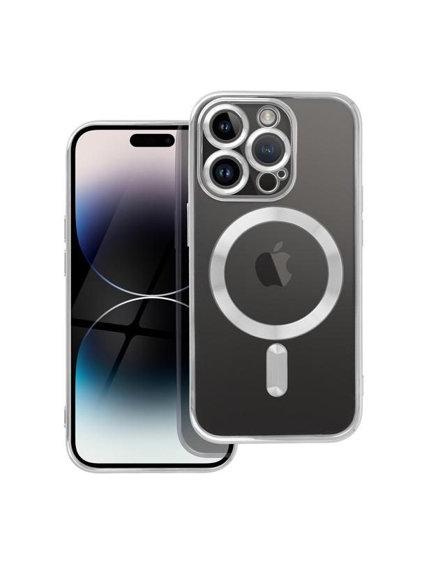 Futerał ELECTRO MAG COVER kompatybilny z MagSafe do IPHONE 14 Pro srebrny