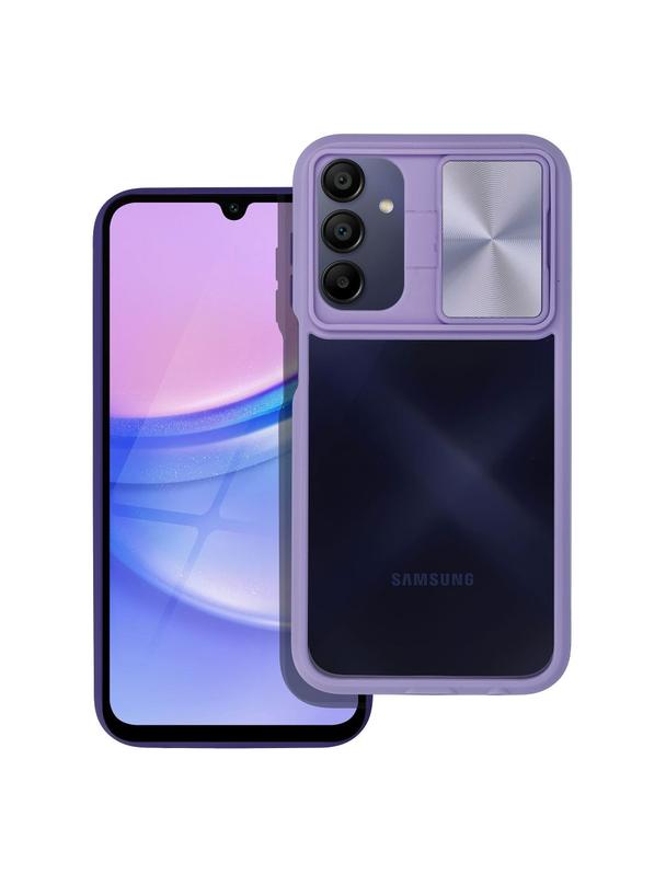 Futerał SLIDER do SAMSUNG A15 fioletowy
