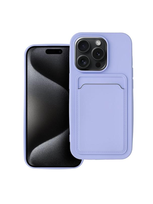 Futerał CARD CASE do IPHONE 15 Pro fioletowy