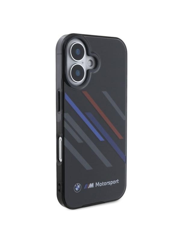 BMW futerał do IPHONE 16 BMHCP16S23HTRAK (Motorsport IML Random Stripes) black