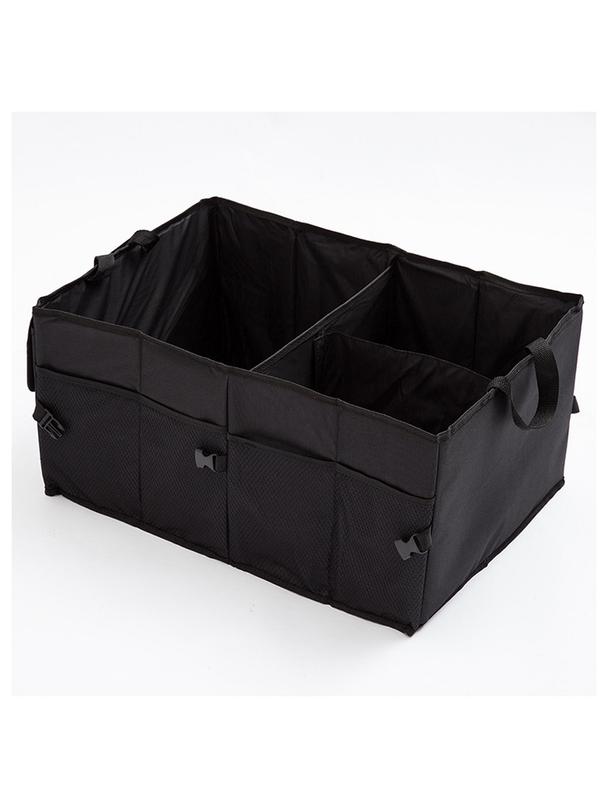 Składany pojemnik organizer do bagażnika samochodowego (materiał Oxford) czarny