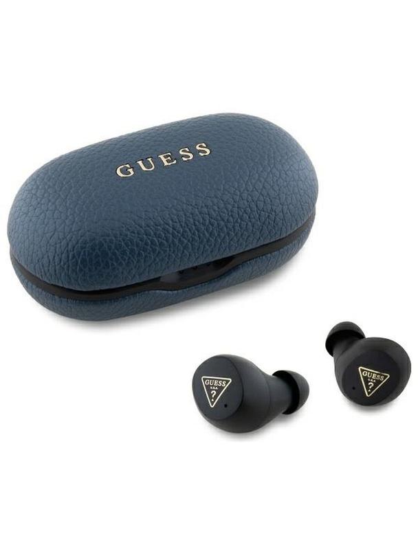 GUESS słuchawki bezprzewodowe bluetooth TWS ENC GUTWSPGTSPSB (PU Grainee Classic Logo) niebieskie