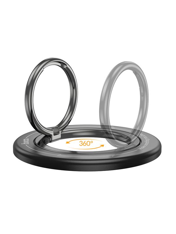 Uchwyt na telefon na palec Hoco magnetyczny Ring GH3 czarny