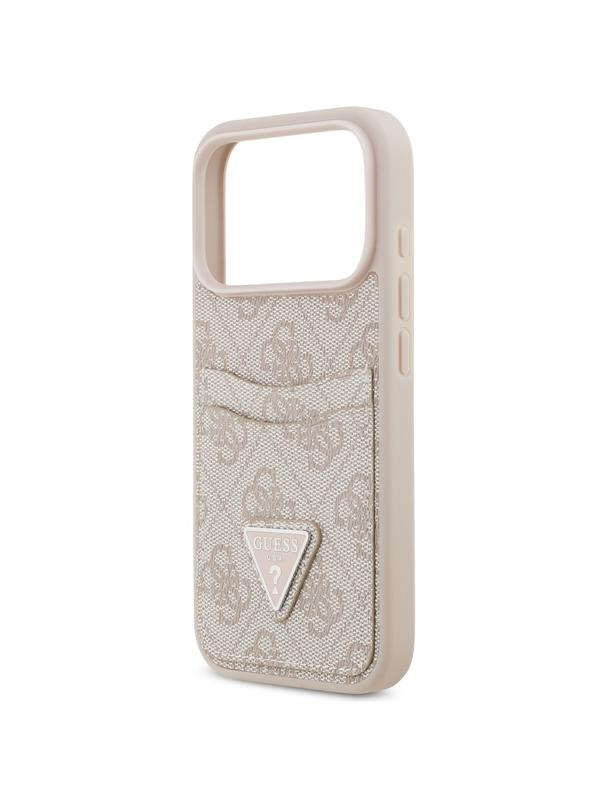 GUESS futerał do IPHONE 17 Pro GUHCP17LP4TPP (4G Double Card Triangle) różowy