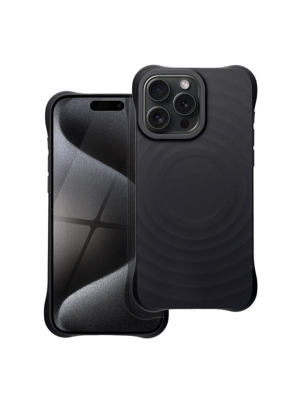 Silicone Zephyr Mag Cover kompatybilny z MagSafe do IPHONE 15 PRO MAX czarny