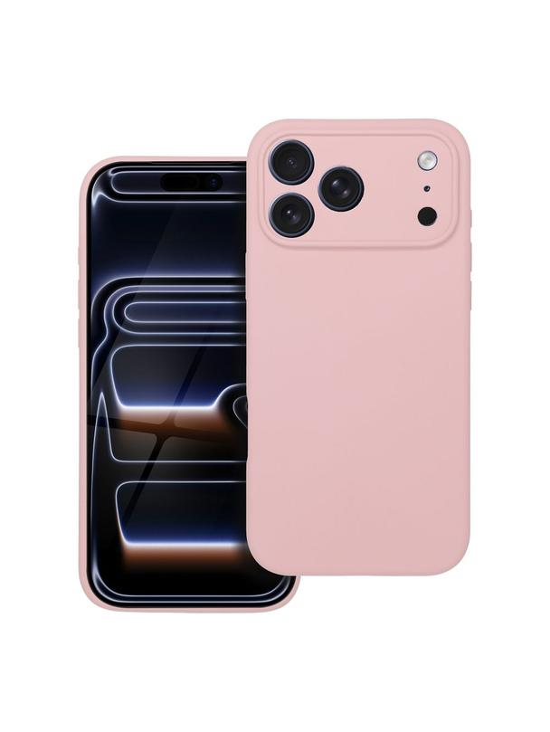 Futerał SILICONE 2mm do IPHONE 17 Pro Max kompatybilny z MagSafe pudrowy róż