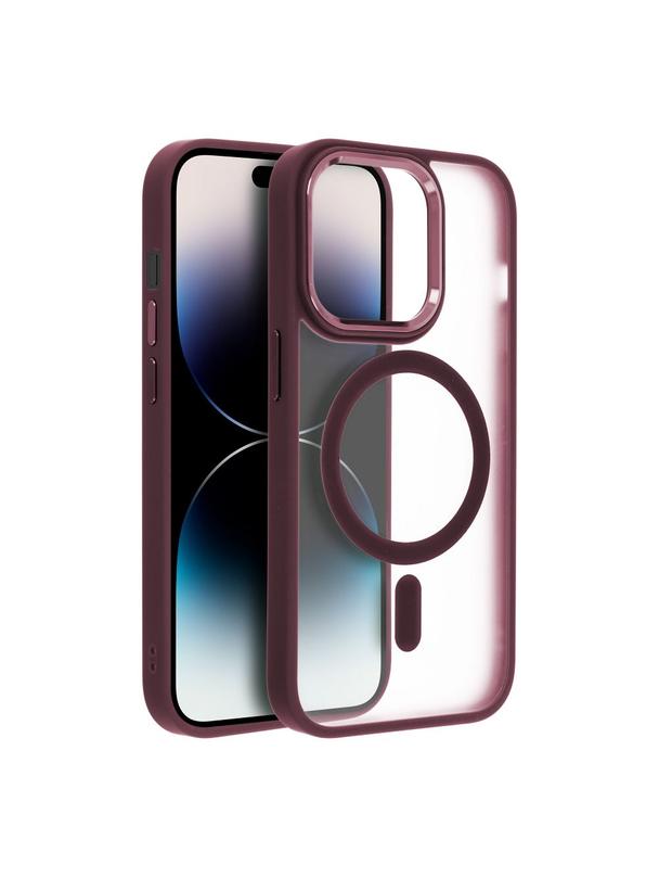 Futerał MATTE MAG COVER kompatybilny z MagSafe do IPHONE 16 Plus czerwony