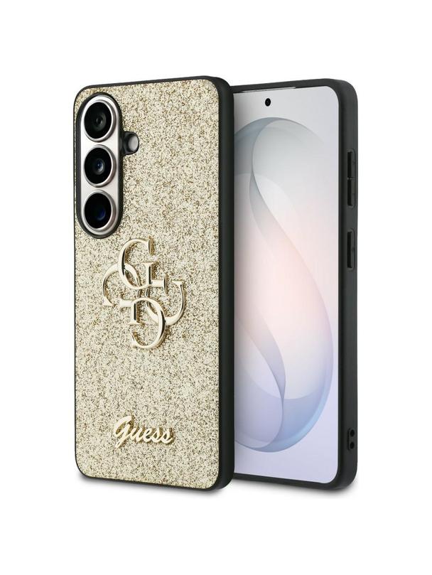 GUESS futerał do SAMSUNG S26 GUHCS26SHG4SGD (Fixed Glitter 4G Big Metal Logo) złoty