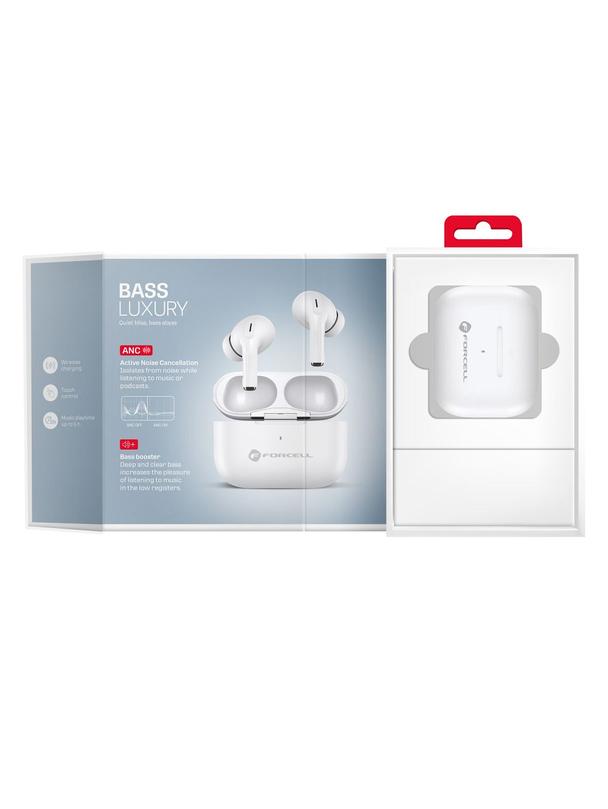 Słuchawki bezprzewodowe douszne Forcell F-Audio Master Pro TWS białe