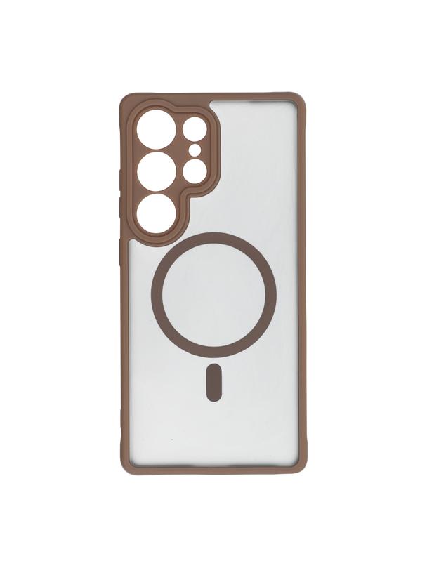 Futerał FULL MATTE MAG COVER kompatybilny z MagSafe do SAMSUNG S25 brązowy