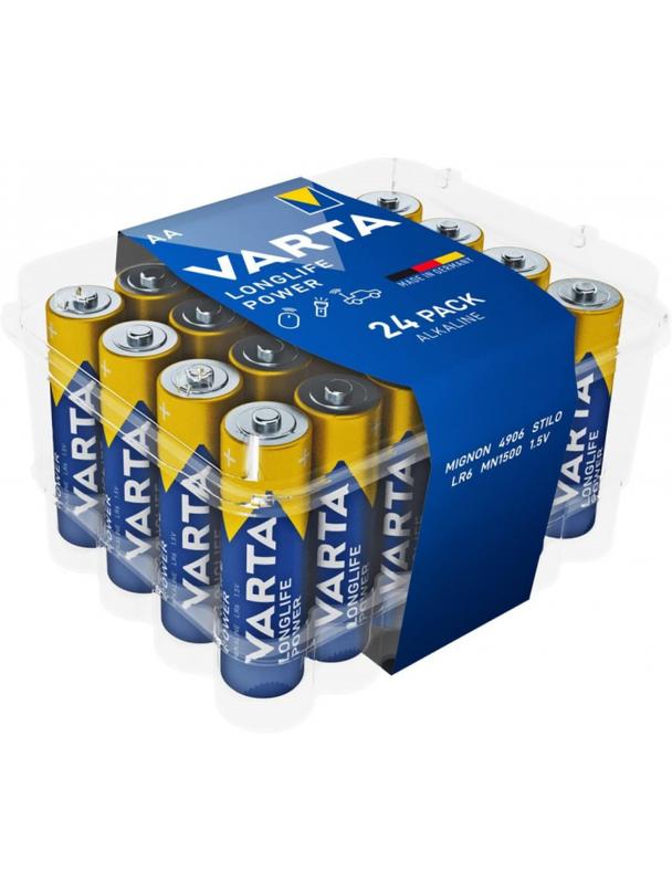 BATERIE ALKALICZNE VARTA R6
(AA) LONGLIFE POWER 24szt
PREMIUM BOX