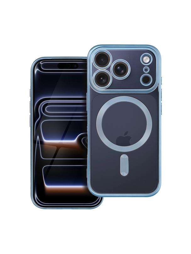 Futerał ELECTRO MAG COVER kompatybilny z MagSafe do IPHONE 17 Pro (full ring) niebieski