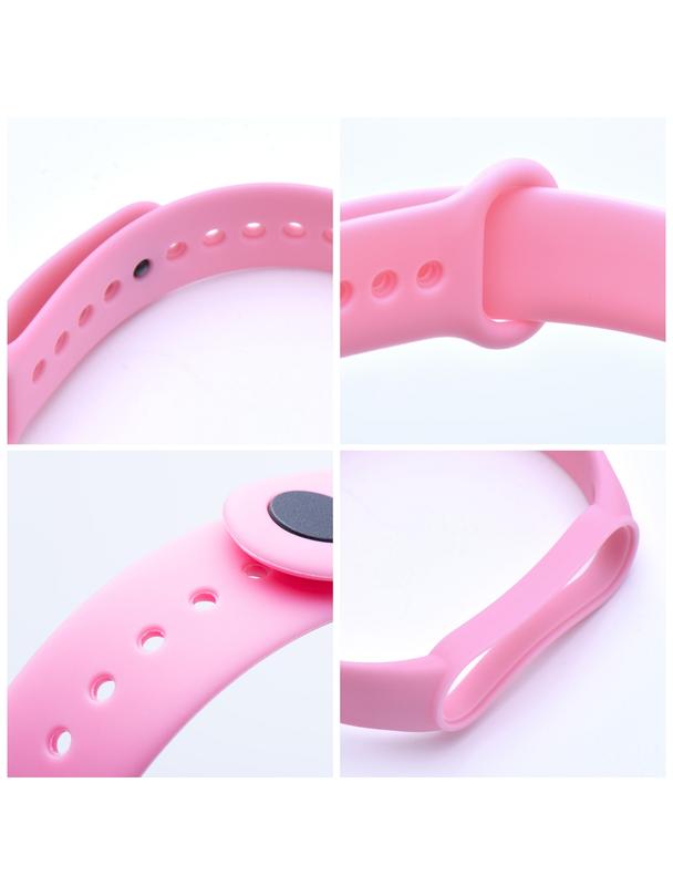 Pasek silikonowy do XIAOMI Mi Band 5 / 6 / 7 różowy (37)