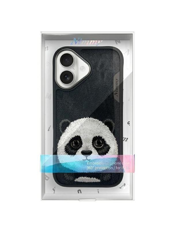 NIMMY futerał BIG EYED PET 2.0 Panda do IPHONE 16 czarny