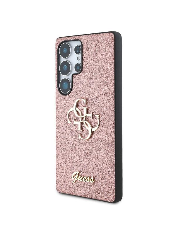 GUESS futerał do SAMSUNG S25 Ultra GUHCS25LHG4SGP (Fixed Glitter Big 4G) różowy