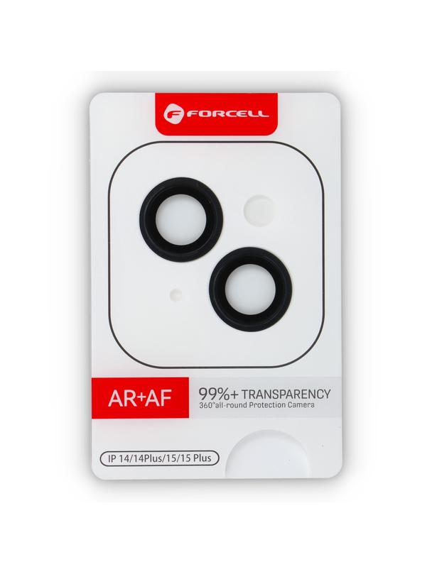 Szkło hartowane na aparat do iPhone 14 / 14 Plus Forcell Premium czarne