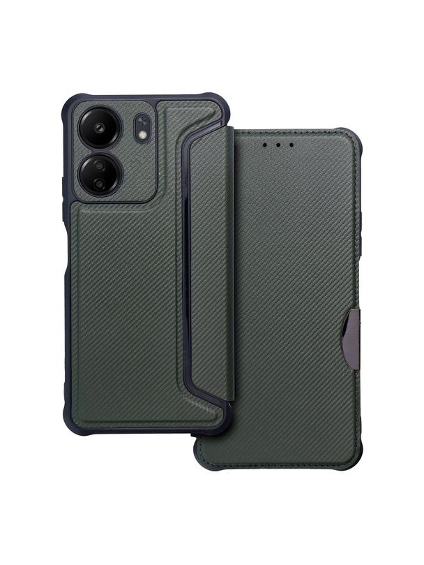 Kabura RAZOR Book do XIAOMI Redmi 13C ciemnozielony