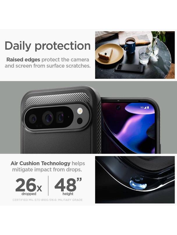 SPIGEN futerał RUGGED ARMOR do GOOGLE Pixel 9 Pro XL matte black