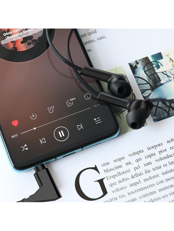 Słuchawki przewodowe douszne Jack 3,5 mm Hoco M72 czarne