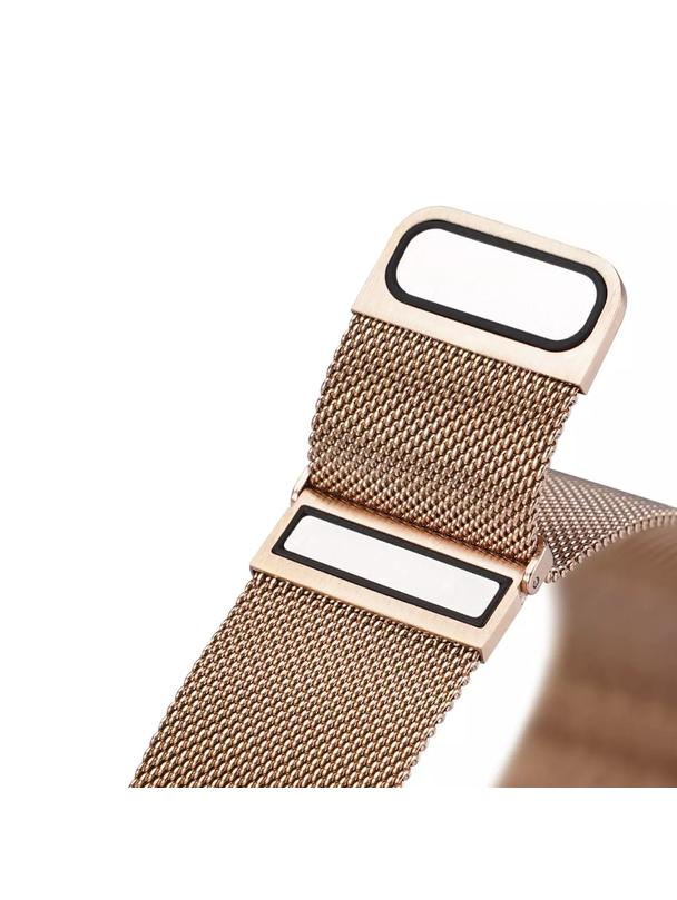 DUX DUCIS pasek MILANESE magnetyczny ze stali nierdzewnej 20 mm złoty