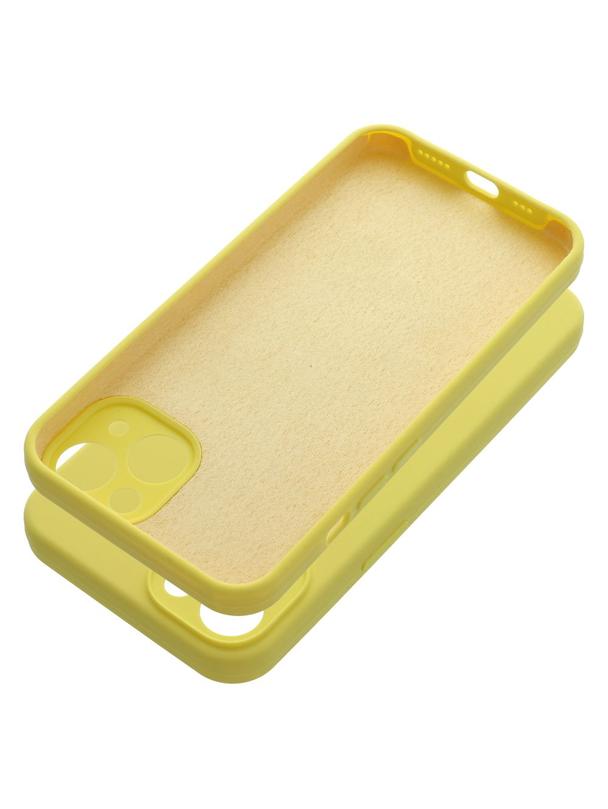 Futerał SILICONE 2mm do IPHONE 13 żółty