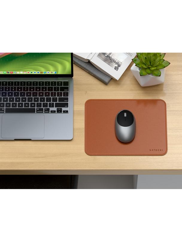 SATECHI podkładka pod mysz ze skóry wegańskiej ST-LMPN brązowa