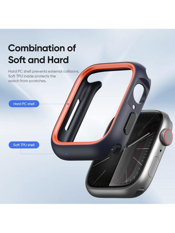 DUX DUCIS futerał BAMO do Apple Watch 7 / 8 / 9 45 mm czarno pomarańczowy