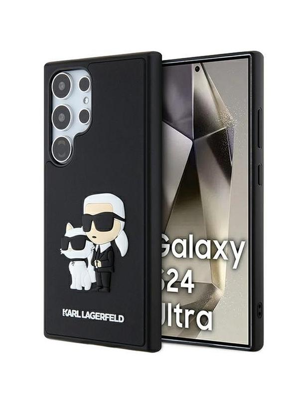 KARL LAGERFELD futerał do SAMSUNG S24 Ultra KLHCS24L3DRKCNK (3D RUBBER KC NFT) czarny