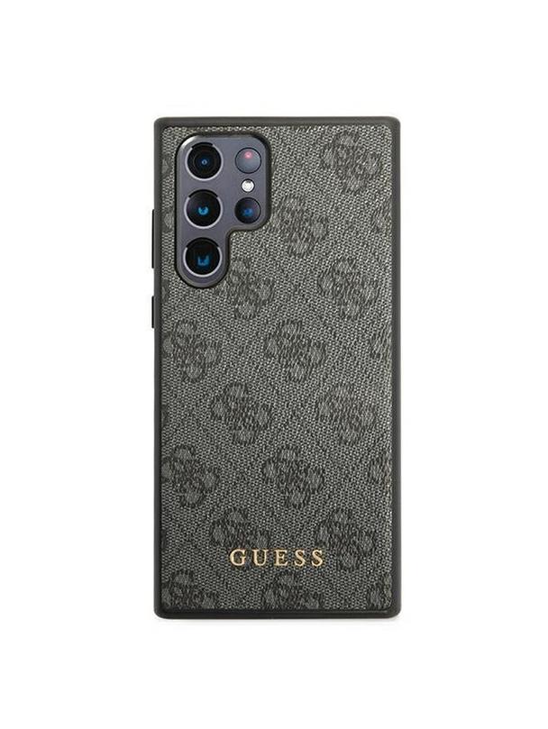 GUESS futerał do SAMSUNG S22 Ultra GUHCS22LG4GFGR (4G Metal Gold Logo) szary