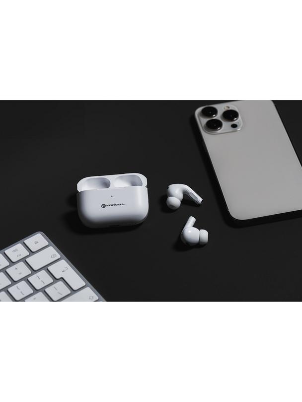 Słuchawki bezprzewodowe douszne Forcell F-Audio Master Pro TWS białe