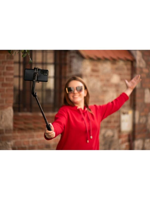 Selfie stick Forcell F-Grip S70M tripod z pilotem bezprzewodowym czarny 0INT