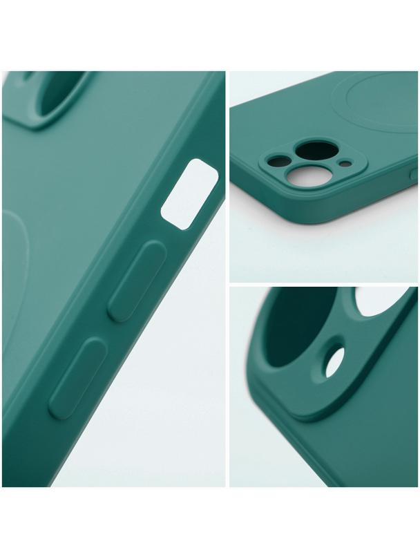 Futerał SILICONE MAG COVER kompatybilny z MagSafe do SAMSUNG A57 zielony