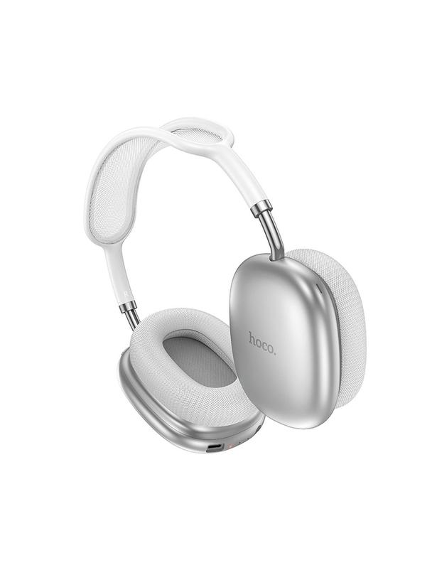 Słuchawki bezprzewodowe nauszne Hoco ANC W55 Plus srebrne