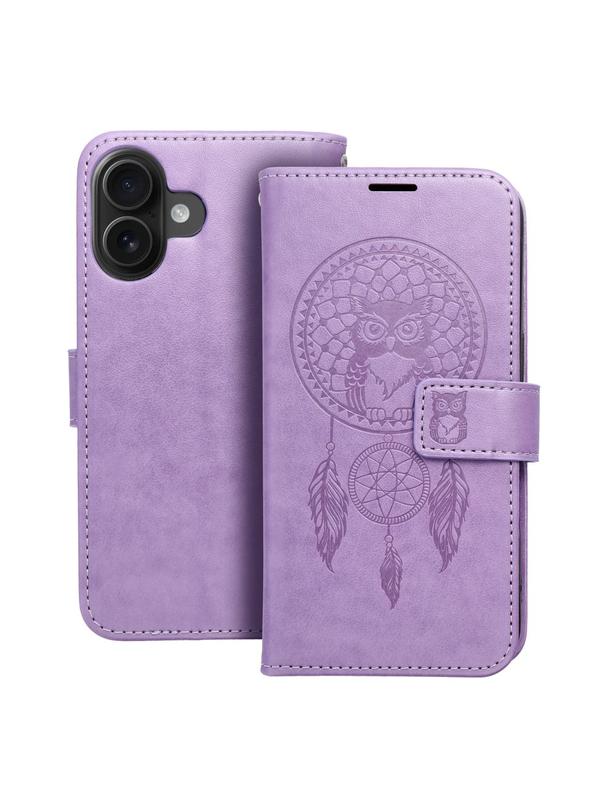 Kabura MEZZO Book do IPHONE 16 łapacz snów fioletowy