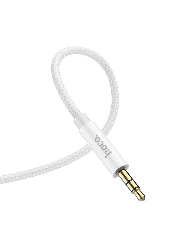 Kabel AUX Jack 3,5 mm do Jack 3,5 mm Hoco 1 m UPA19 srebrny