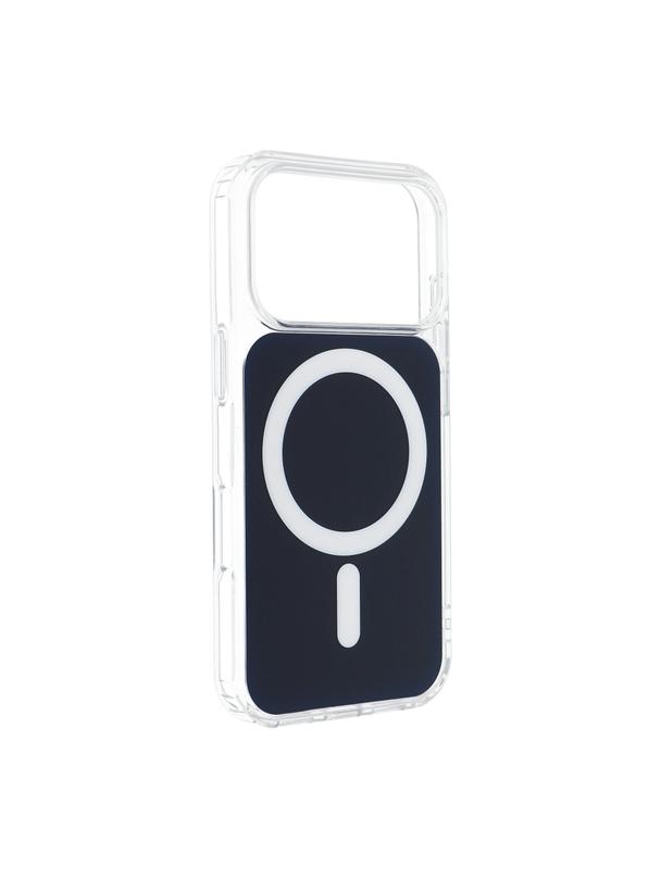 Futerał do Samsung A37 Clear Fusion Mag Cover zgodny z MagSafe granatowy