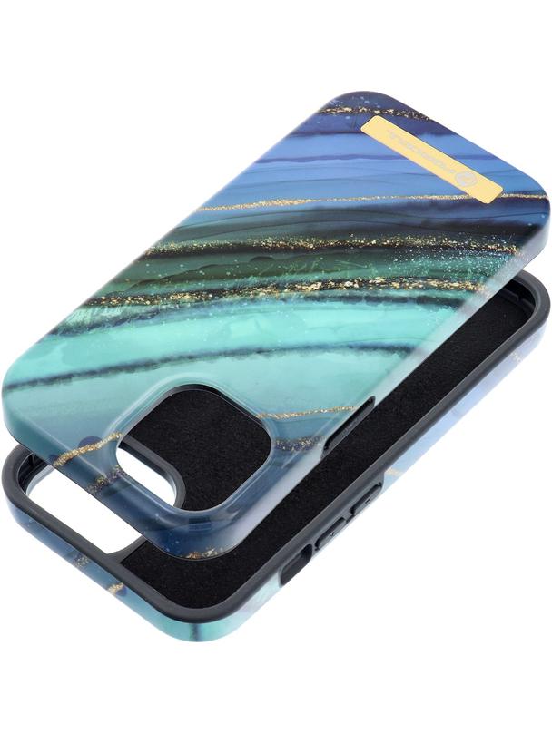 Etui na iPhone 15 Forcell F-Protect Mirage zgodny z MagSafe jade marble