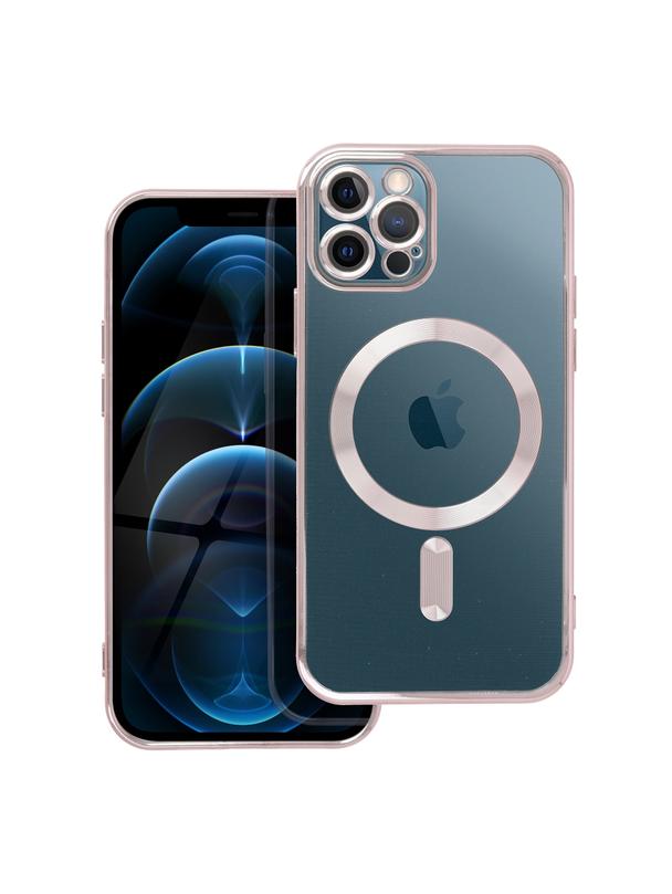 Futerał ELECTRO MAG COVER kompatybilny z MagSafe do IPHONE 12 Pro złoty róż