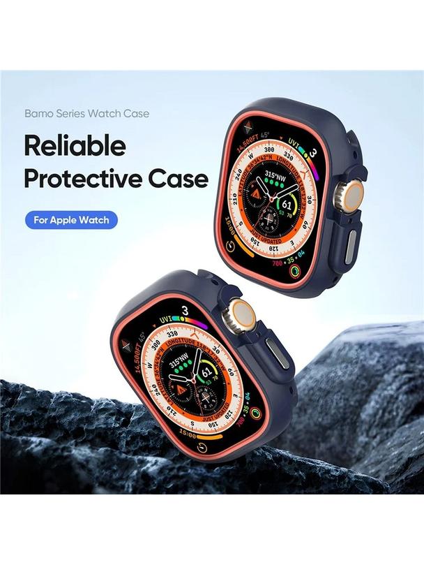 DUX DUCIS futerał BAMO do Apple Watch Ultra / Ultra 2 49 mm czarno pomarańczowy