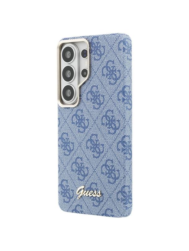 GUESS futerał do SAMSUNG S26 Ultra GUHMS26L5P4FWMSB (4G Script MagSafe) niebieski