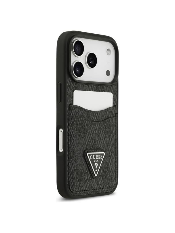 GUESS futerał do IPHONE 17 Pro GUHCP17LP4TPK (4G Double Card Triangle) czarny
