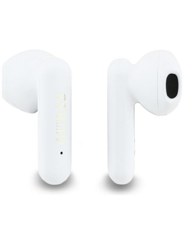 Słuchawki bezprzewodowe douszne Guess TWS 4G Metal Logo białe