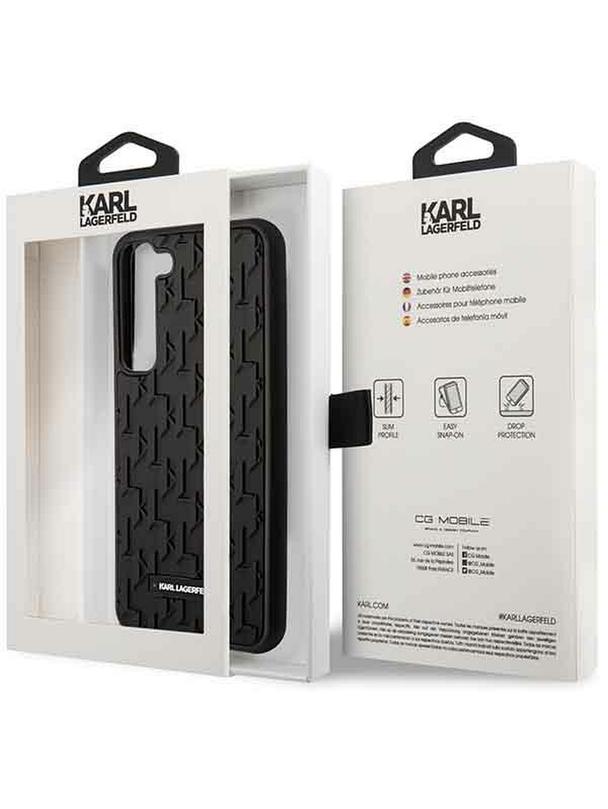 KARL LAGERFELD futerał do SAMSUNG S23 KLHCS23SRUPKLPK (Rubber Mono Logo Plate) czarny