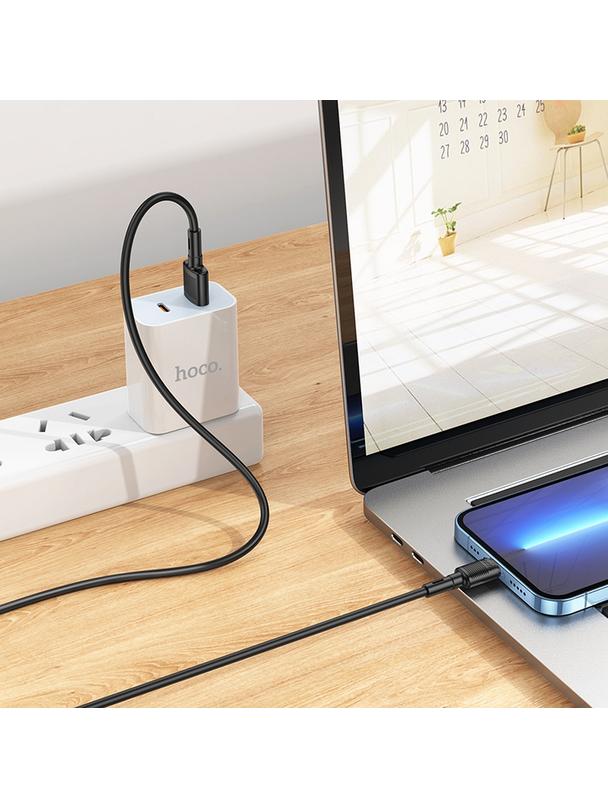 Kabel USB A do Lightning Hoco 2,4A 1 m X83 czarny
